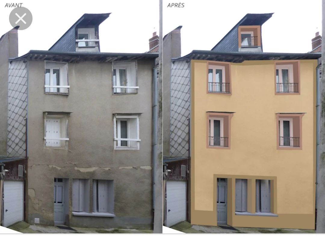 ravalement de façade à Aulnoye-Aymeries Nord 59