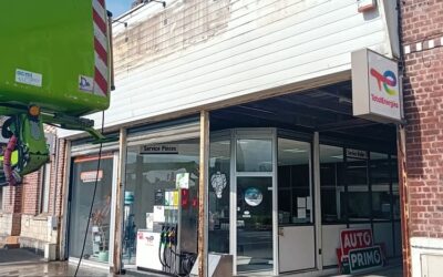 Remise en peinture d’une façade pour un commerce à Aulnoye-Aymeries